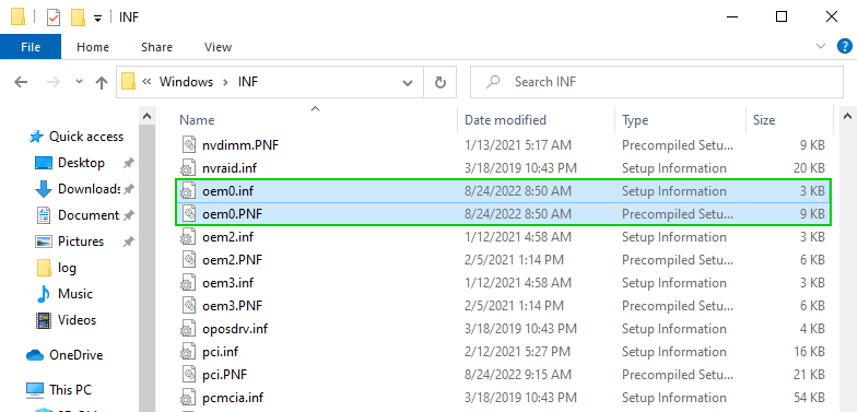 Windows\INF